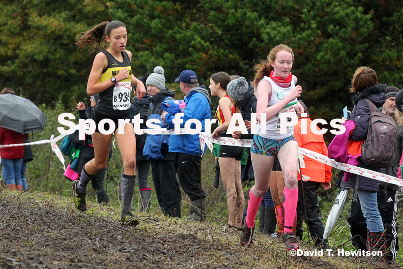 Girls under-15s, National Cross Country Relay Champs., Berry Hill Park, Mansfield.  Photo: David T. Hewitson/Sports for All Pics